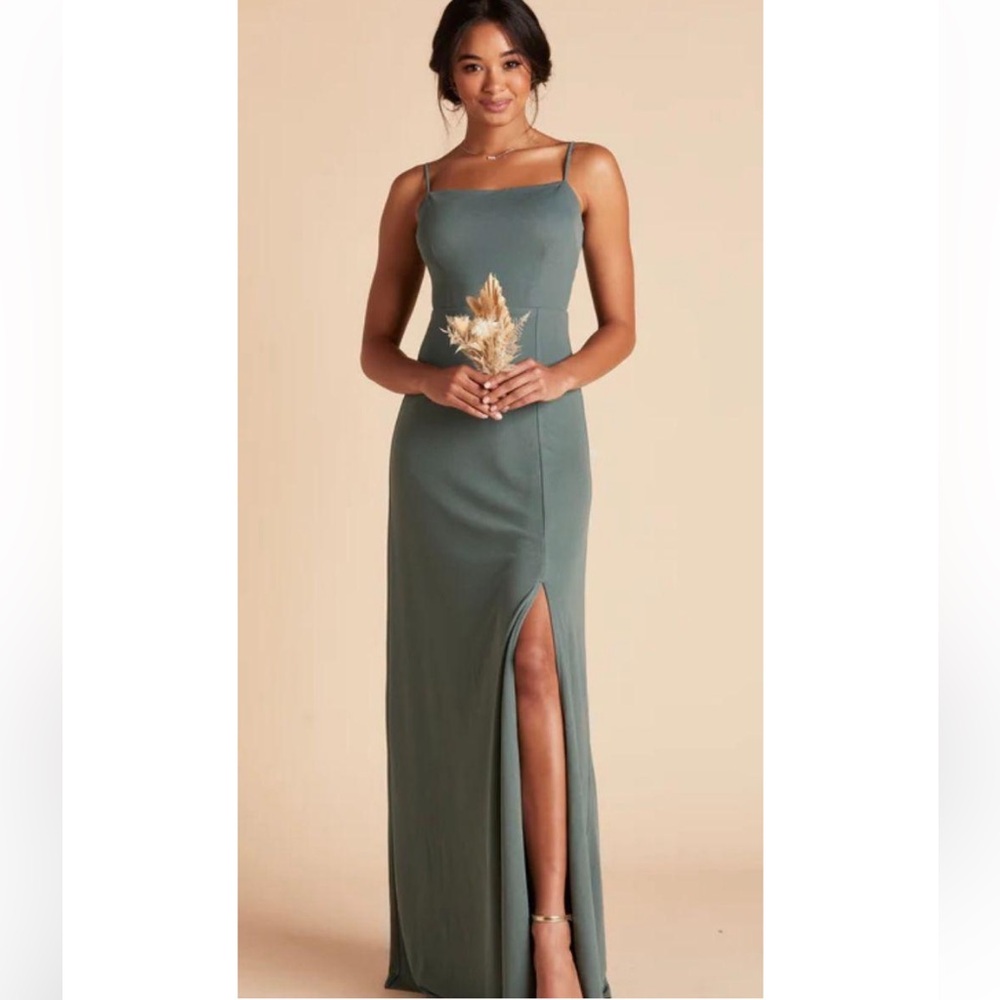 BIRDIE GREY BENNY DRESS CREPE SEA GLASS